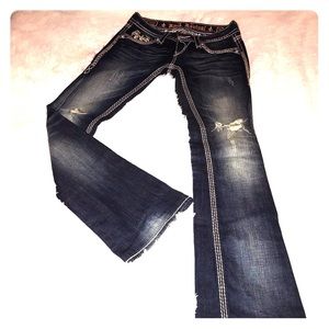 Rock Revival dark rinse Kai boot cut jeans